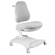 Комплект Anatomica Genius парта + кресло + надстройка + выдвижной ящик + подставка для книг клен/серый с серым креслом Robin