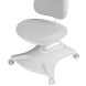 Комплект Anatomica Genius парта + кресло + надстройка + выдвижной ящик + подставка для книг клен/серый с серым креслом Robin